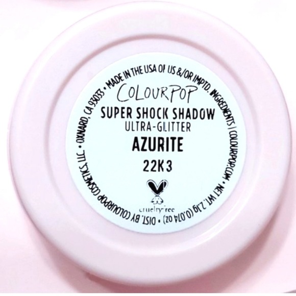 ColourPop Azurite Ultra-Glitter Super shock Eyeshadow NIB - Picture 2 of 2